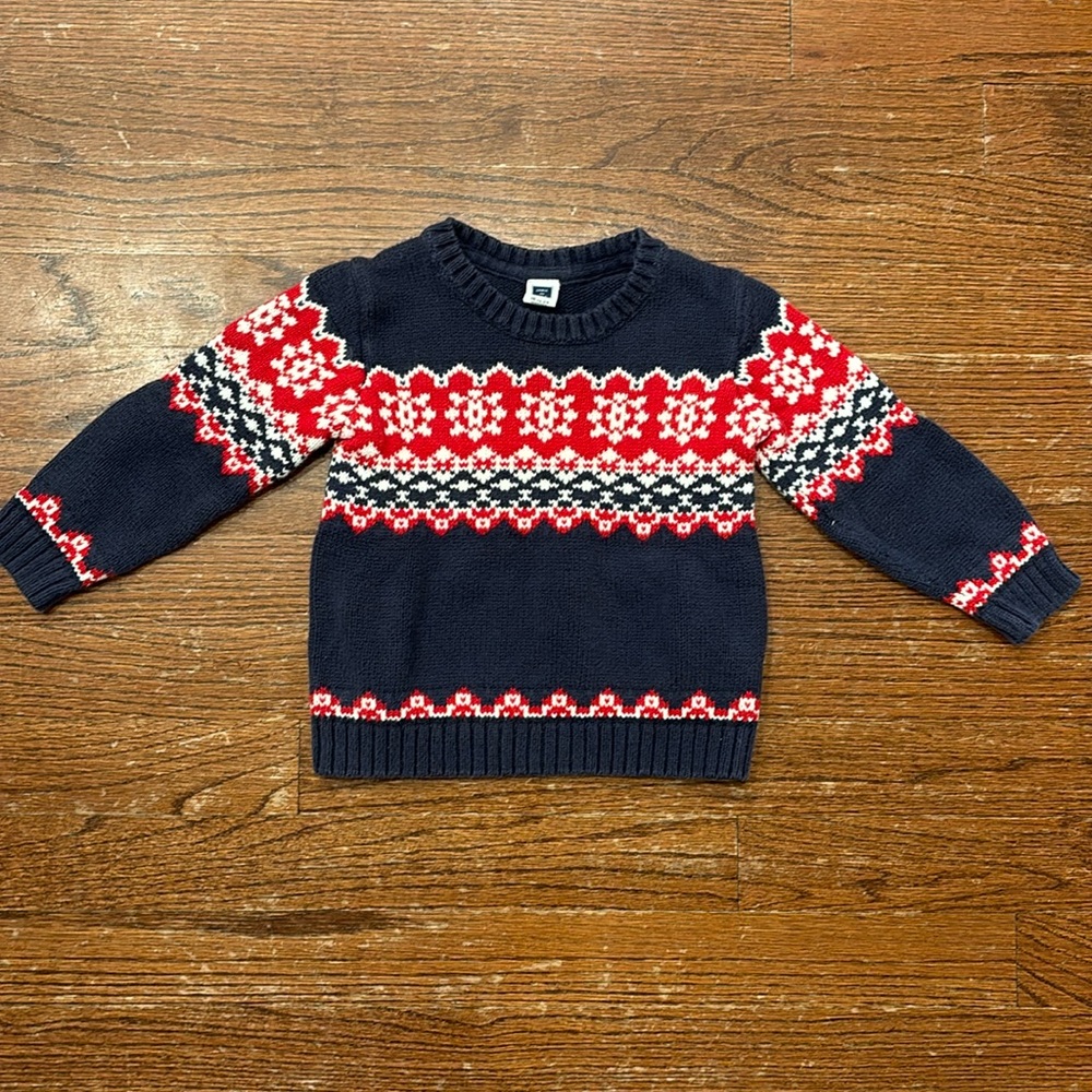Janie & Jack Navy Winter Sweater